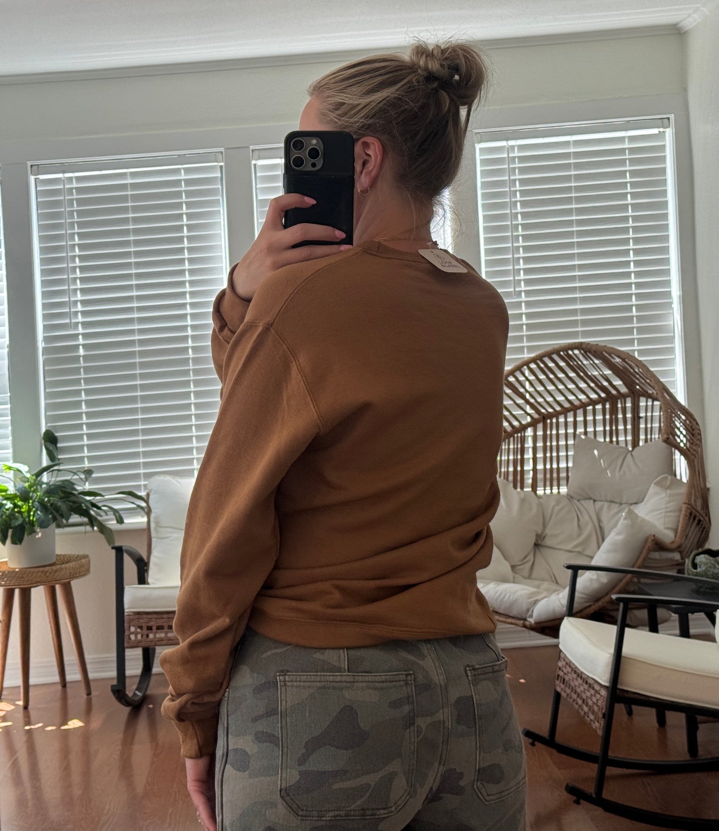 Grace Meets Grit Sweatshirt - Tan