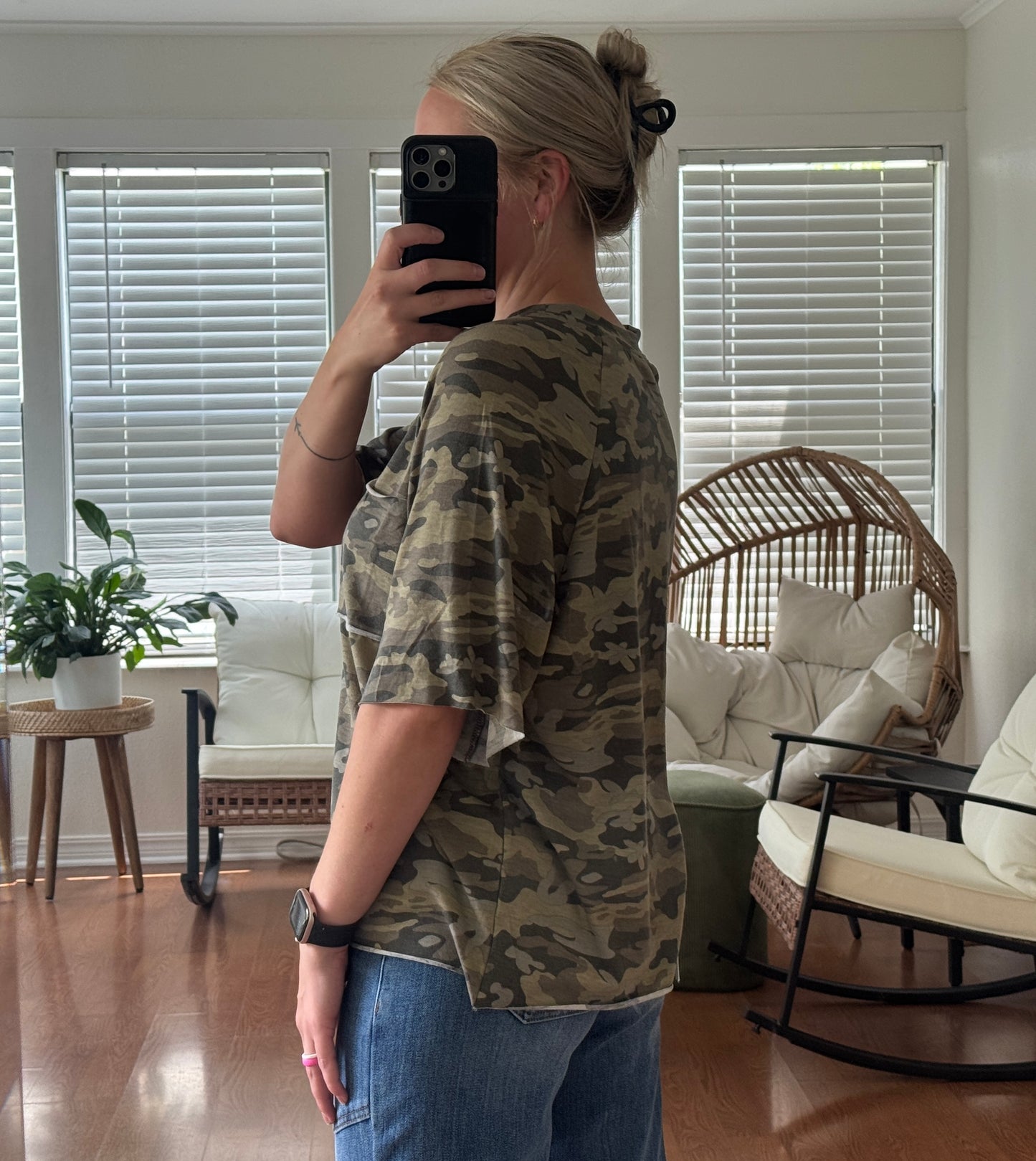 Camo Short Sleeve Pocket Tee - Green