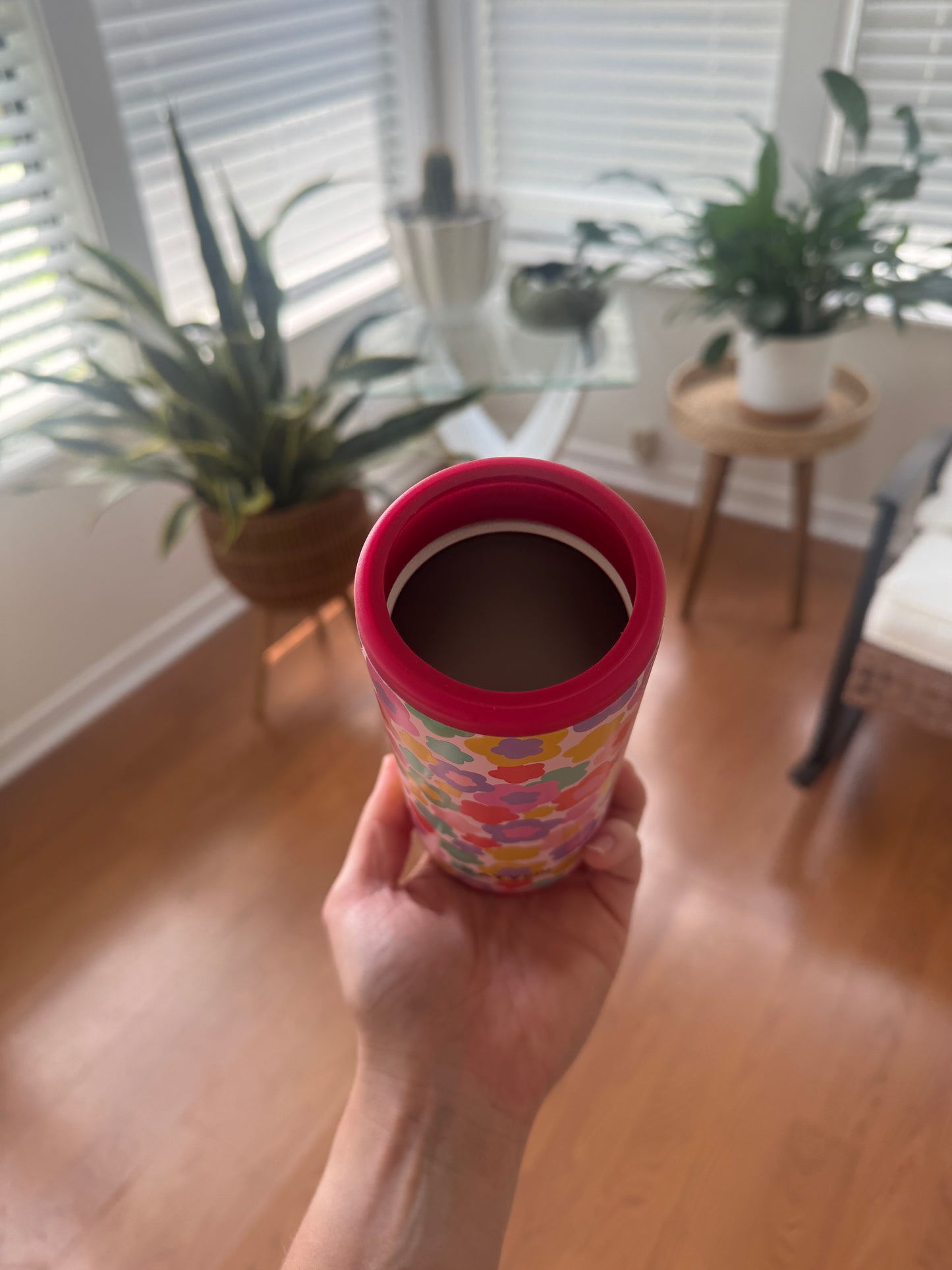 Groovy Floral Slim Can Koozie