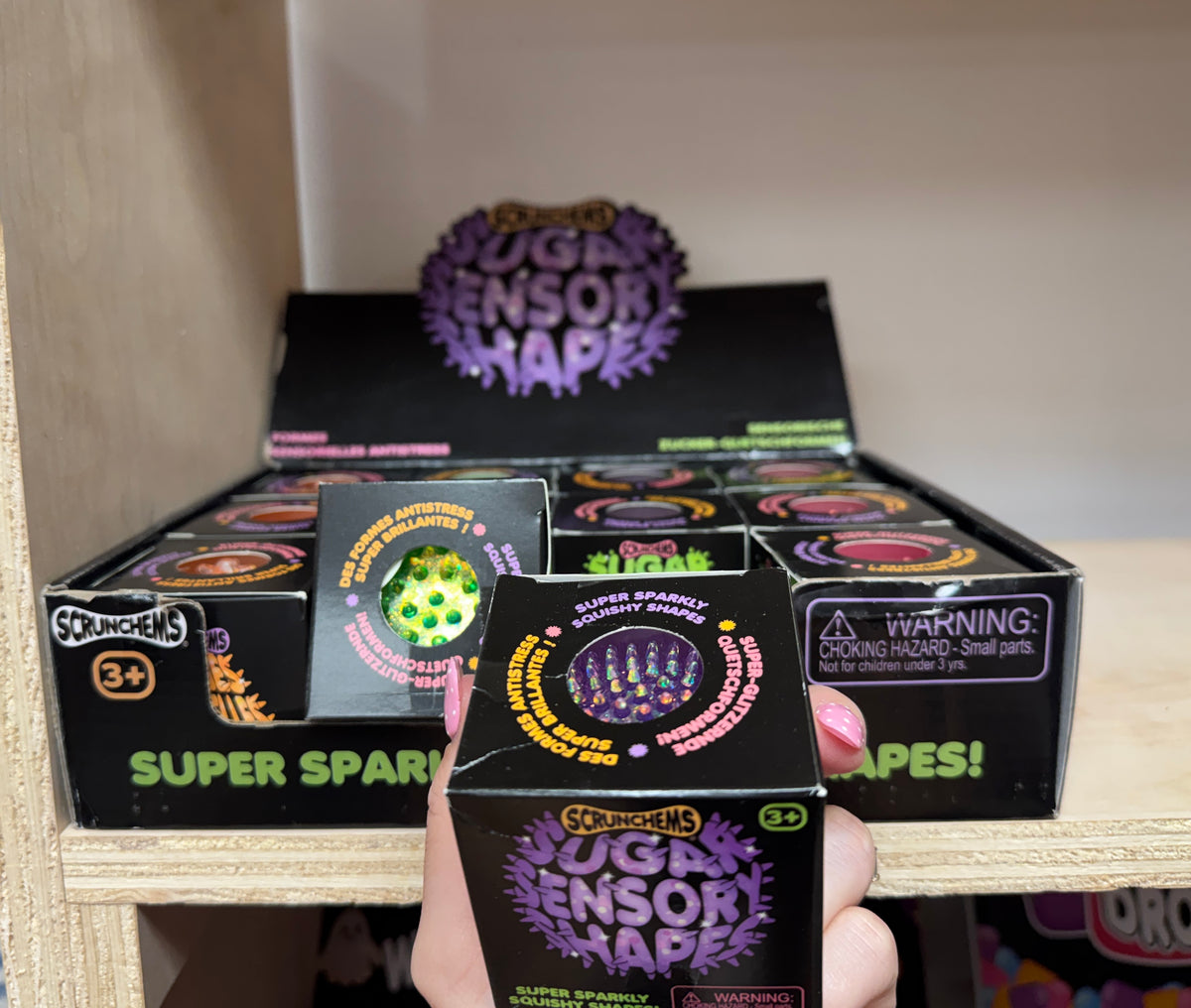 Sugar Glitter Shapes Squishy