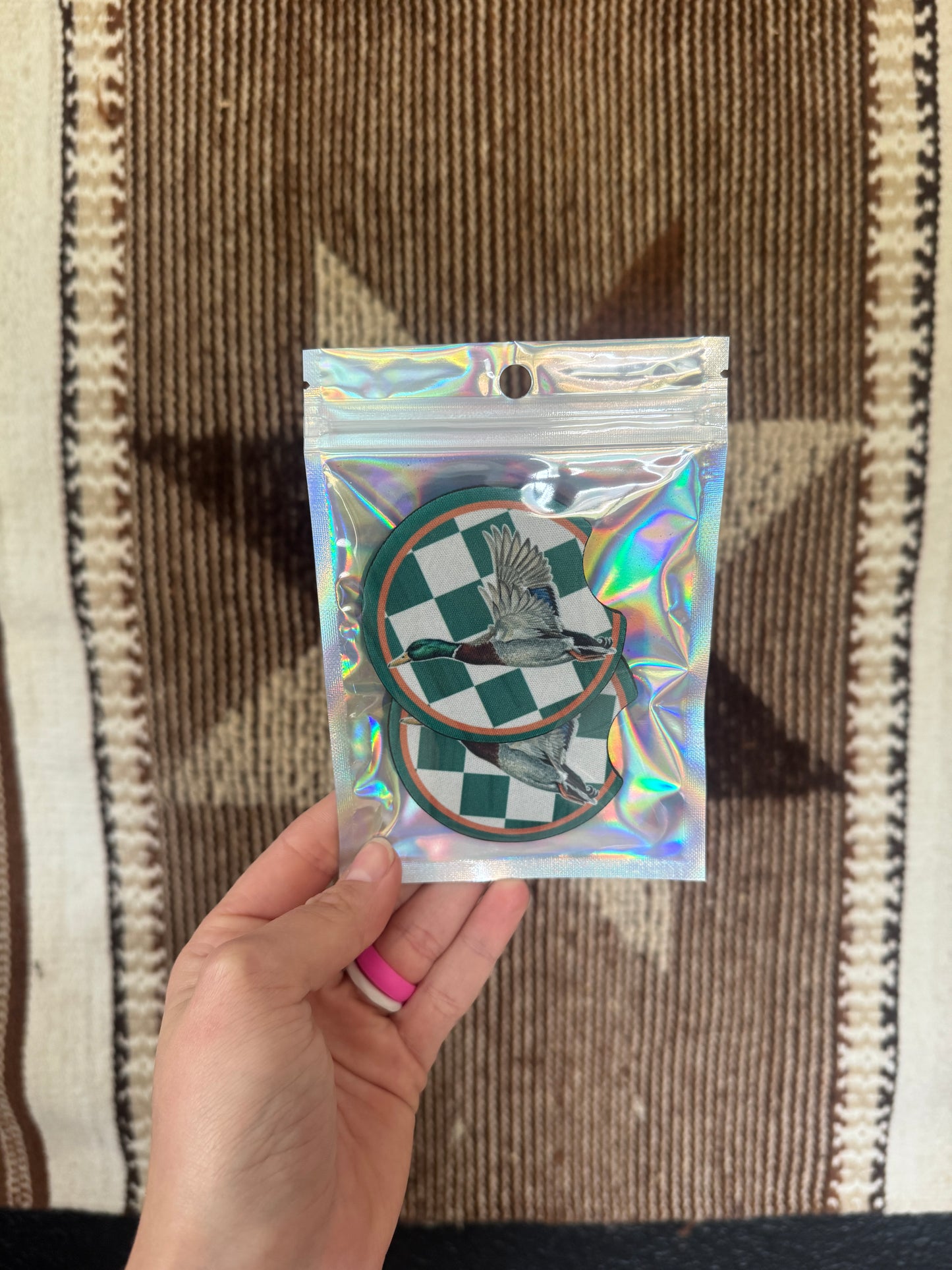 Car Coasters 2pk - Ducks