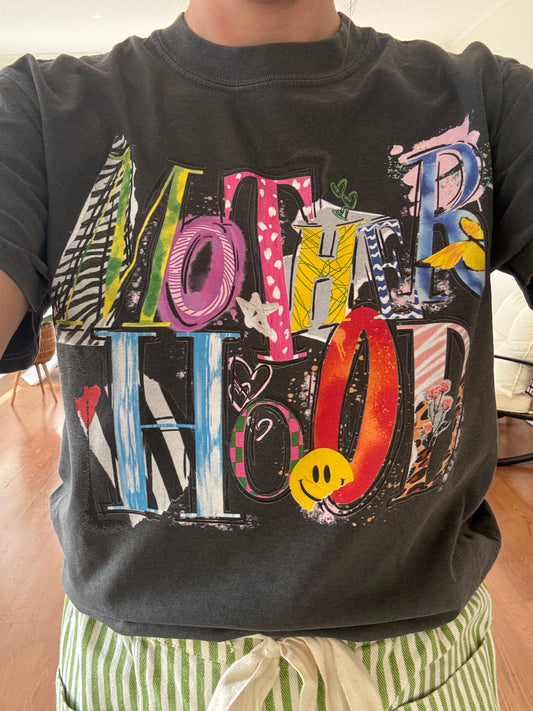 Motherhood Graphic Tee - Gray
