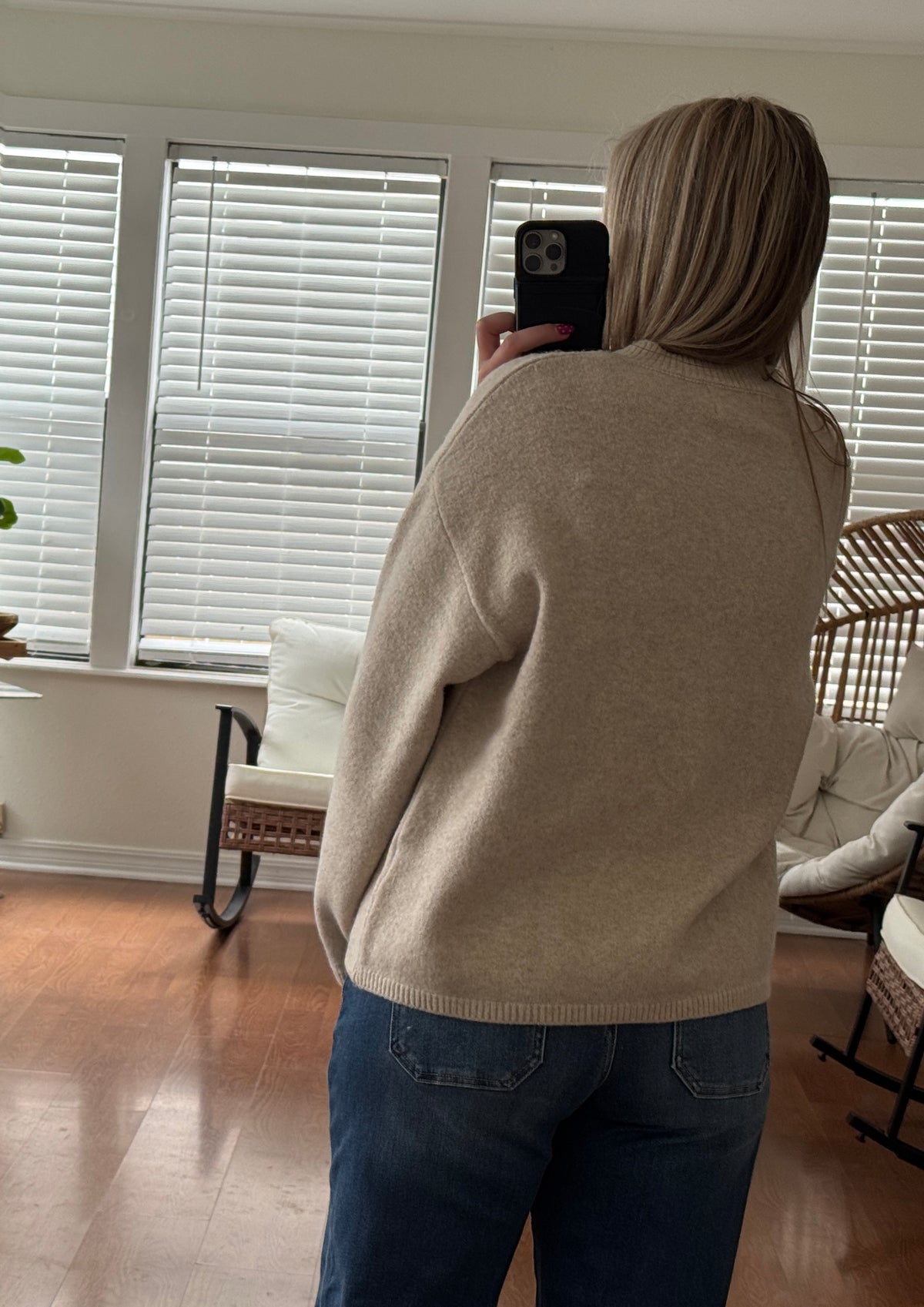 Button Down Knit Cardigan - Oatmeal