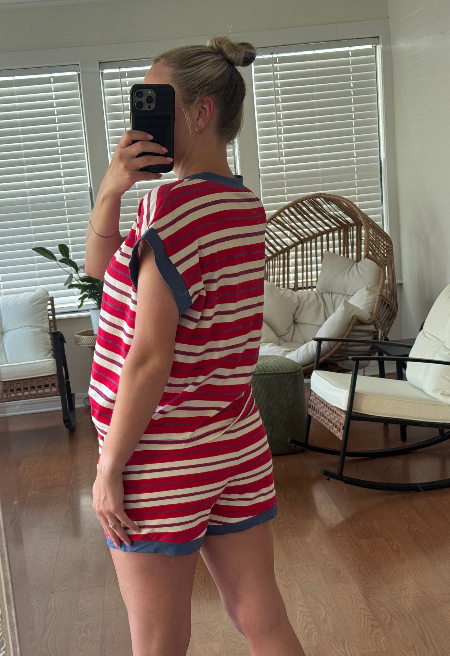 Americana Striped Matching Set - Red, White, & Blue