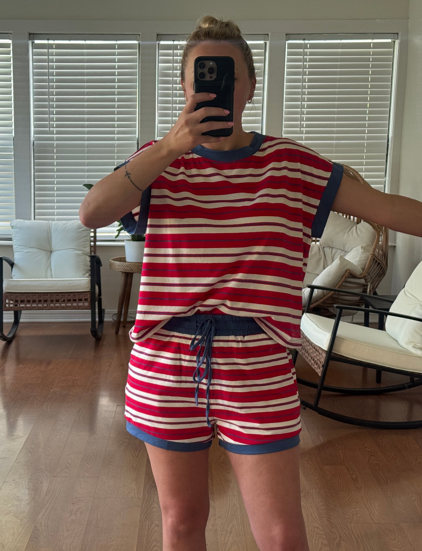 Americana Striped Matching Set - Red, White, & Blue