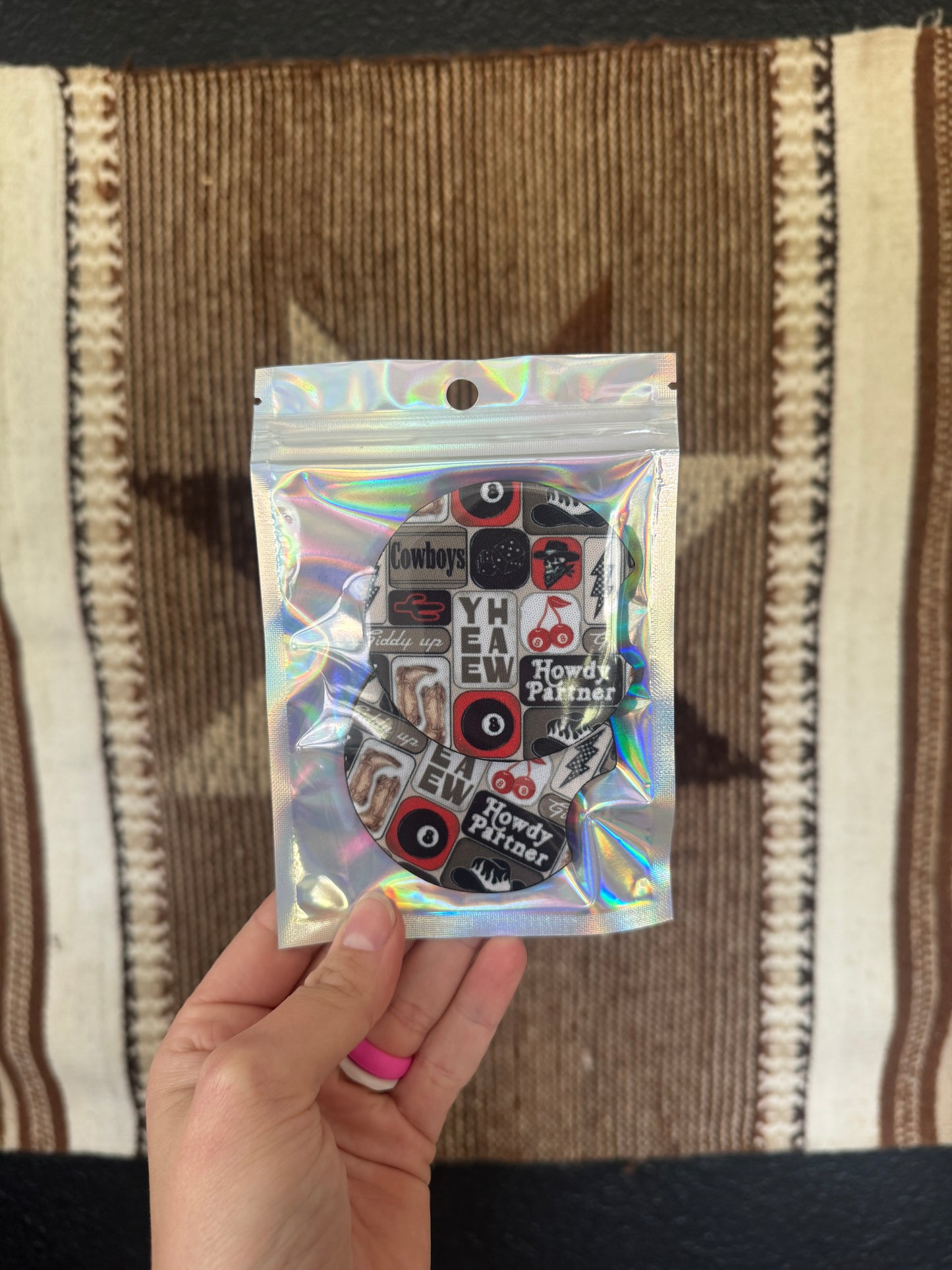 Car Coasters 2pk - Yeehaw