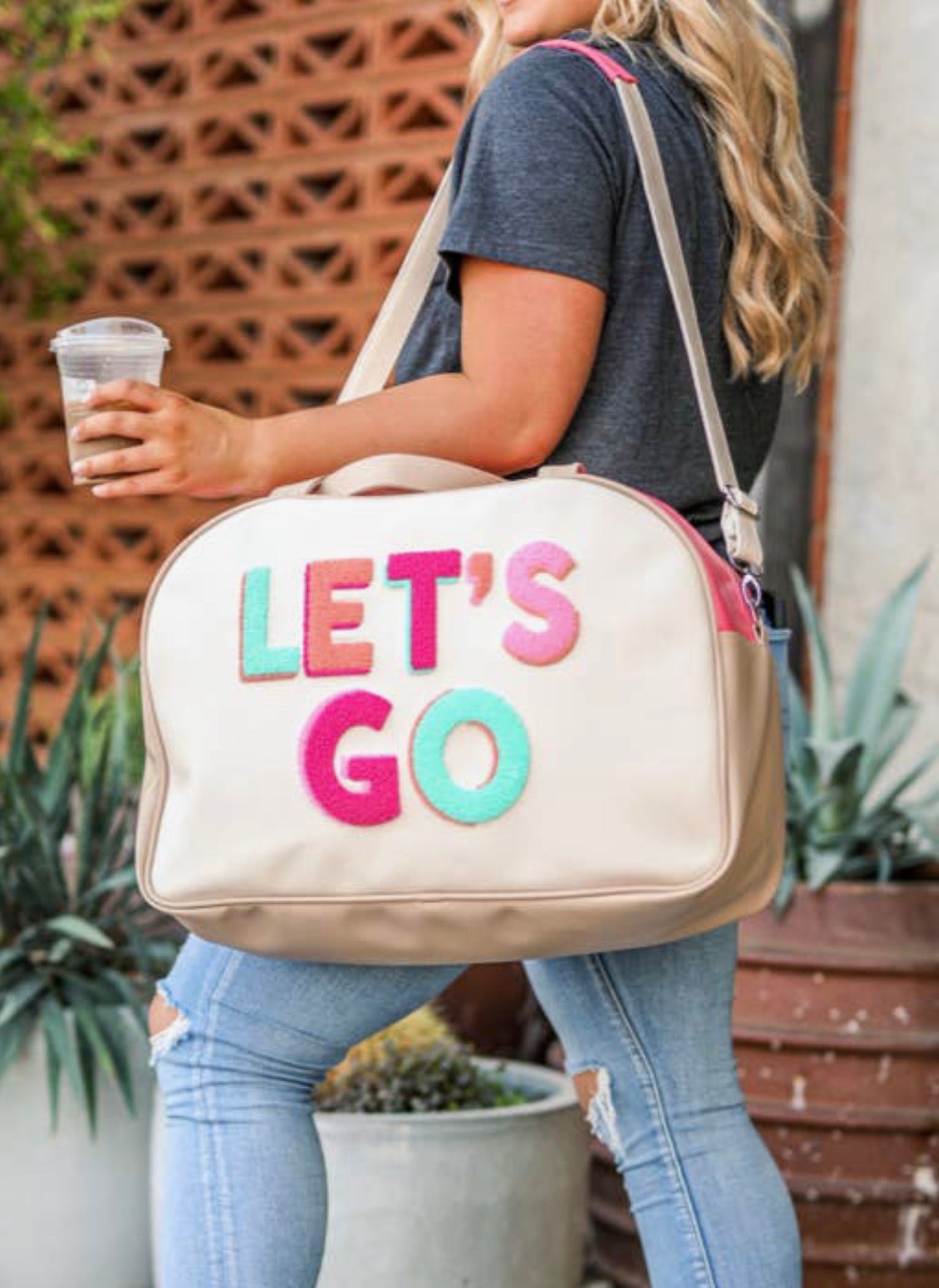 Duffle Bag Weekender - “Let’s Go”