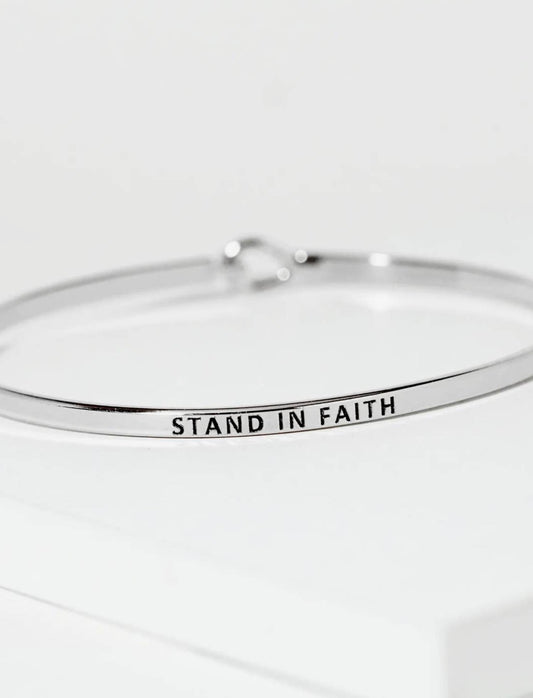 Stand in Faith Bracelet - Silver