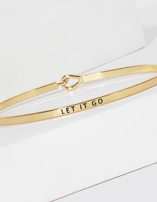 Let it Go Bracelet - Gold