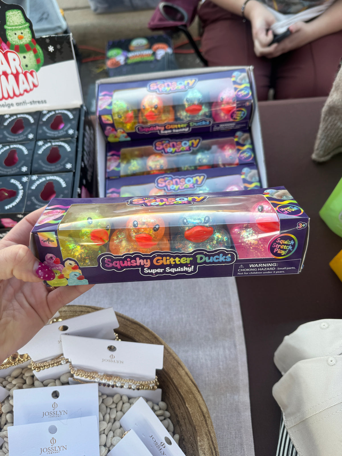 4pk Glitter Squishy Ducks