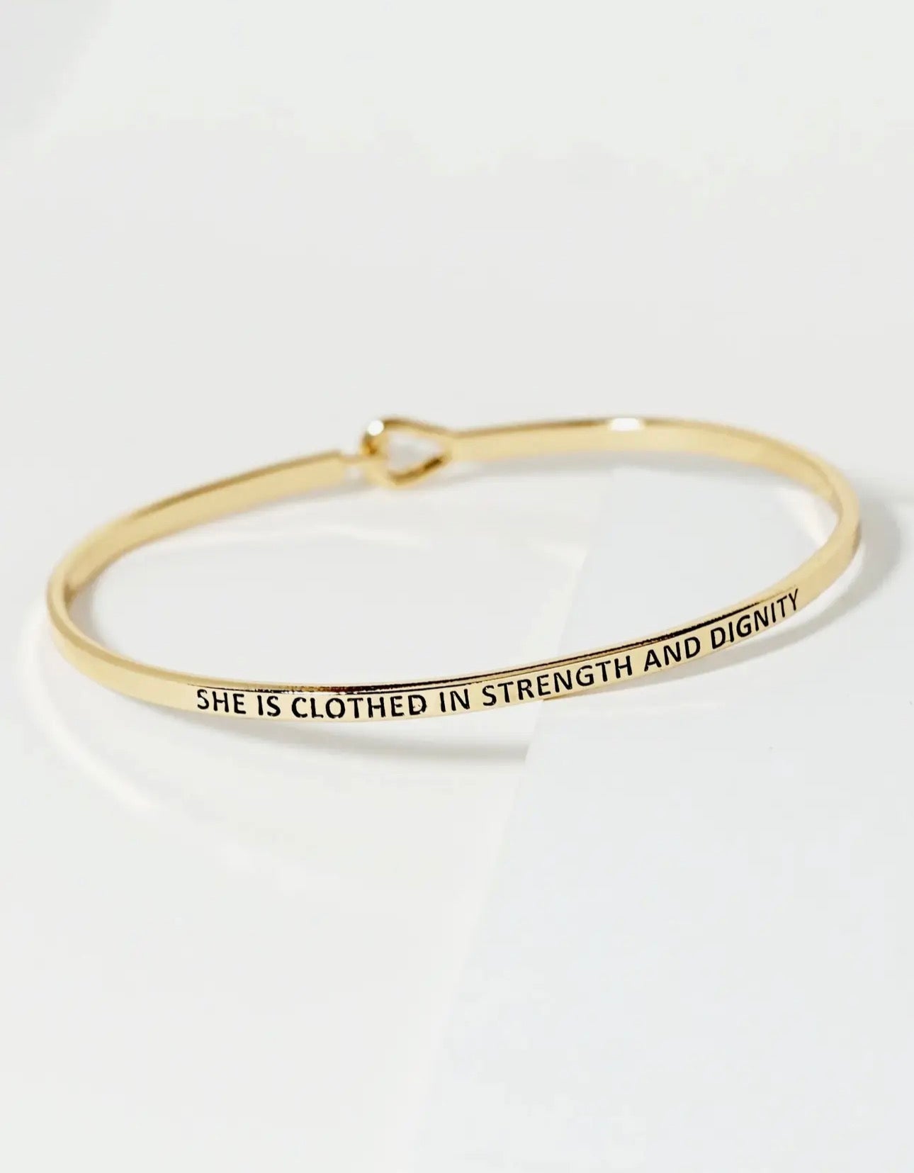 She is Clothed Bracelet - Gold