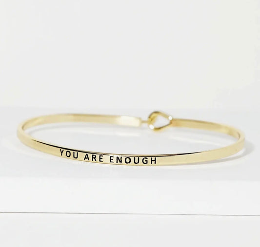 You Are Enough Bracelet - Gold